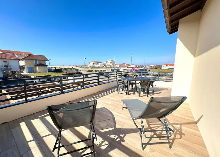 O Courant - T3 Terrasse Vue Ocean * Mimizan-Plage