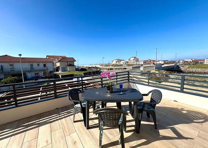 O Courant - T3 Terrasse Vue Ocean Mimizan-Plage